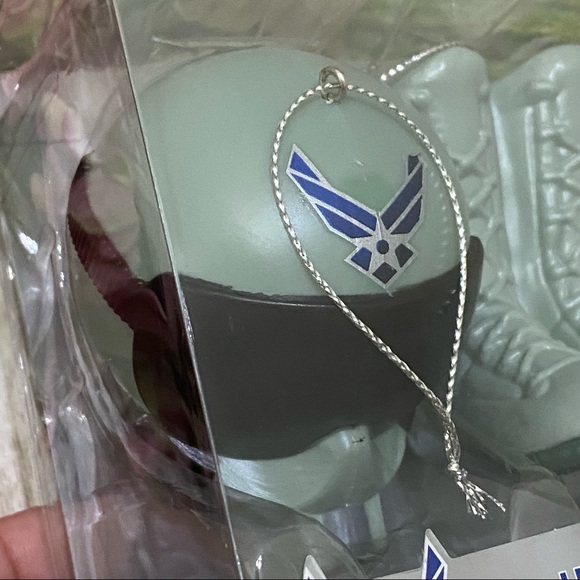Kurt S Adler US Air Force Christmas Ornament Set Helmet & Boots - Picture 2 of 7
